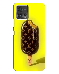 Чехол для Motorola MOTO G72 с картинкой «Мороженое от LV»