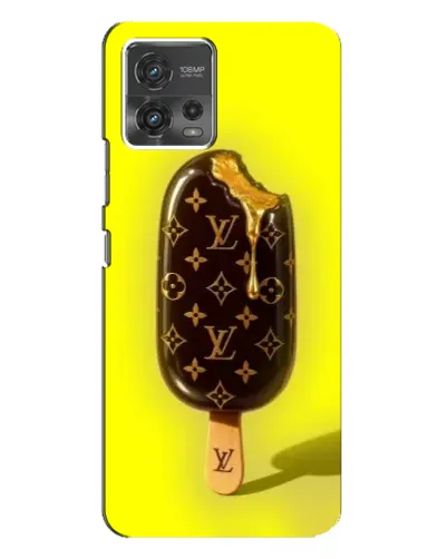 Чехол для Motorola MOTO G72 с картинкой «Мороженое от LV»