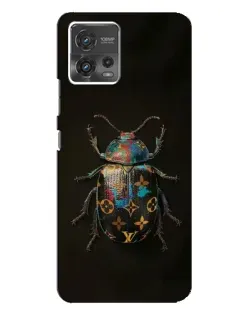 Чехол для Motorola MOTO G72 с картинкой «LV — мраморный принт»