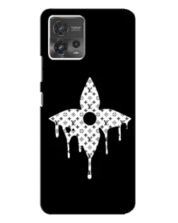 Чехол для Motorola MOTO G72 с картинкой «Цветочная монограмма»