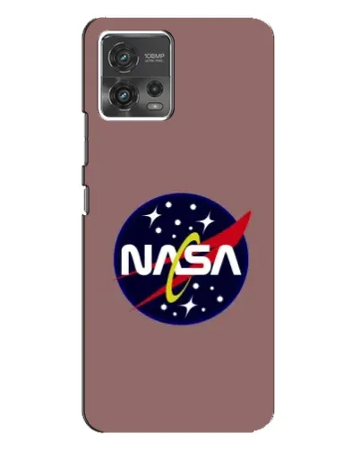Чехол для Motorola MOTO G72 с картинкой «NASA — ретро космос»