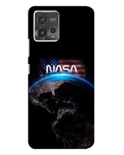 Чехол для Motorola MOTO G72 с картинкой «Земля из космоса NASA»