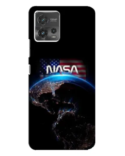 Чехол для Motorola MOTO G72 с картинкой «Земля из космоса NASA»