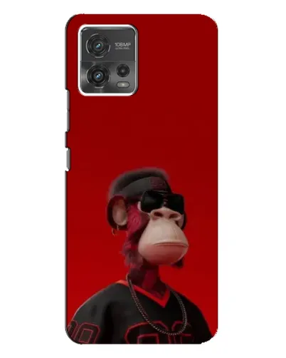Чехол для Motorola MOTO G72 с картинкой «Bored Ape в красном» Чехол для Motorola MOTO G72 с картинкой «Bored Ape в красном»