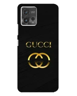 Чохол для Motorola MOTO G72 з картинкою «Золотий логотип Gucci»