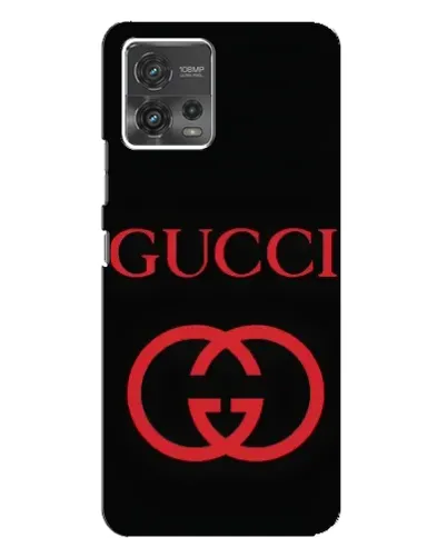 Чохол для Motorola MOTO G72 з картинкою «Gucci — червоний логотип»