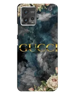 Чохол для Motorola MOTO G72 з картинкою «Абстрактні квіти Gucci»