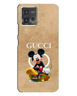 Чохол для Motorola MOTO G72 з картинкою «Міккі Маус Gucci — крафт»