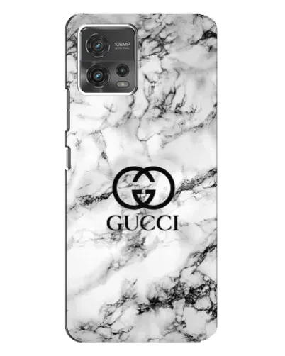Чохол для Motorola MOTO G72 з картинкою «Gucci — мармуровий шик»