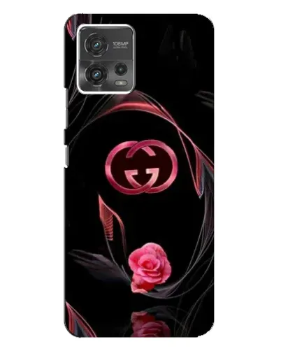 Чохол для Motorola MOTO G72 з картинкою «Gucci — неонова троянда»