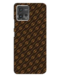 Чохол для Motorola MOTO G72 з картинкою «Gucci — золоті діагоналі»