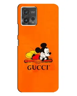 Чохол для Motorola MOTO G72 з картинкою «Міккі Маус Gucci — помаранч»