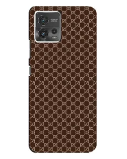 Чохол для Motorola MOTO G72 з картинкою «Gucci — шоколадна сітка»
