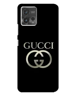 Чохол для Motorola MOTO G72 з картинкою «Gucci — золото на чорному»