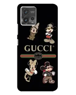 Чохол для Motorola MOTO G72 з картинкою «Gucci — герої Disney та монограма»