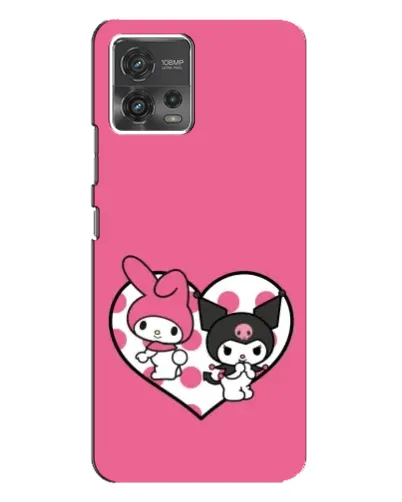 Чехол для Motorola MOTO G72 с картинкой «Kuromi и My Melody» Чехол для Motorola MOTO G72 с картинкой «Kuromi и My Melody»