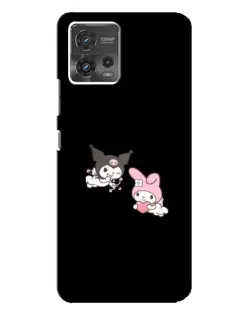 Чехол для Motorola MOTO G72 с картинкой «My Melody и Kuromi» Чехол для Motorola MOTO G72 с картинкой «My Melody и Kuromi»