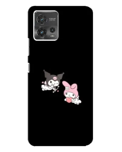Чехол для Motorola MOTO G72 с картинкой «My Melody и Kuromi» Чехол для Motorola MOTO G72 с картинкой «My Melody и Kuromi»