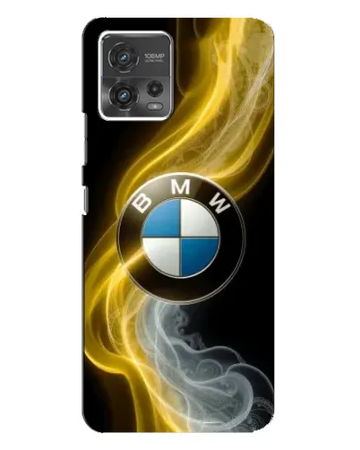 Чохол для Motorola MOTO G72 з картинкою «Золотистий дим BMW»