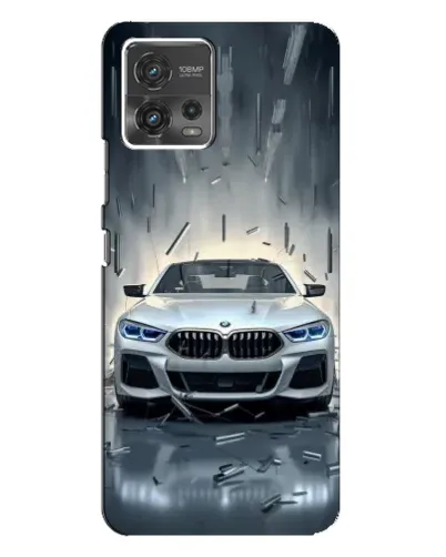 Чохол для Motorola MOTO G72 з картинкою «BMW у світлі фар»