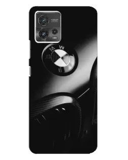 Чохол для Motorola MOTO G72 з картинкою «Емблема BMW — макро»