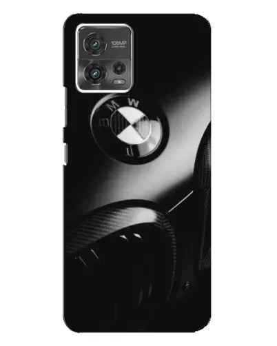 Чохол для Motorola MOTO G72 з картинкою «Емблема BMW — макро»