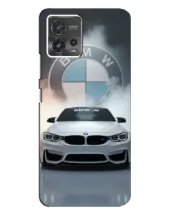 Чохол для Motorola MOTO G72 з картинкою «BMW в білому диму»