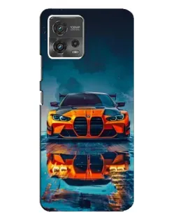 Чохол для Motorola MOTO G72 з картинкою «BMW — золота емблема»