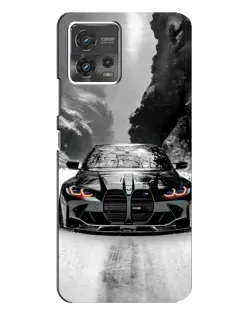 Чохол для Motorola MOTO G72 з картинкою «BMW — акварельний дрифт»