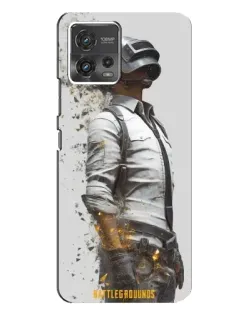 Чохол для Motorola MOTO G72 з картинкою «PUBG — боєць у пилу»