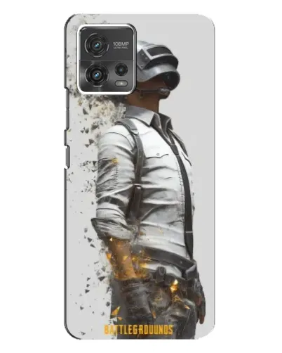 Чохол для Motorola MOTO G72 з картинкою «PUBG — боєць у пилу»
