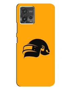 Чохол для Motorola MOTO G72 з картинкою «PUBG — золотий шолом»