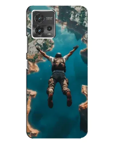 Чохол для Motorola MOTO G72 з картинкою «PUBG — вільне падіння»