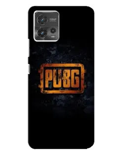 Чохол для Motorola MOTO G72 з картинкою «PUBG — золотий логотип»