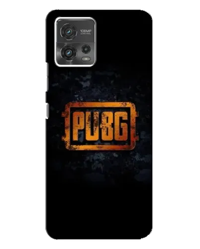 Чохол для Motorola MOTO G72 з картинкою «PUBG — золотий логотип»