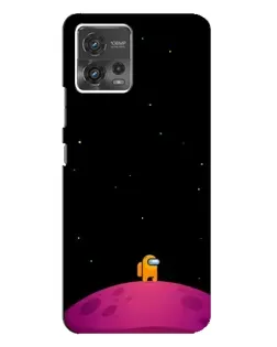 Чохол для Motorola MOTO G72 з картинкою «Самотній герой на планеті»