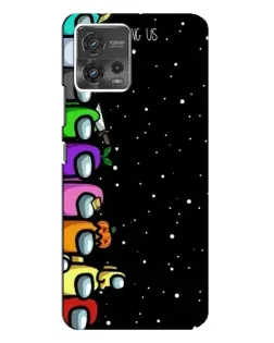 Чехол для Motorola MOTO G72 с картинкой «Команда Among Us»