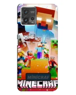 Чохол для Motorola MOTO G72 з картинкою «Minecraft герої гри»