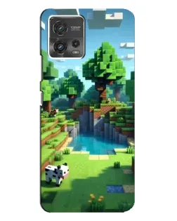 Чехол для Motorola MOTO G72 с картинкой «Minecraft летний день»