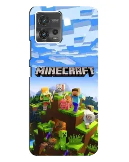 Чехол для Motorola MOTO G72 с картинкой «Minecraft классический мир»