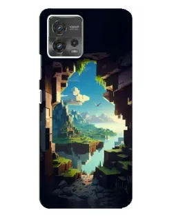 Чехол для Motorola MOTO G72 с картинкой «Вид из пещеры»
