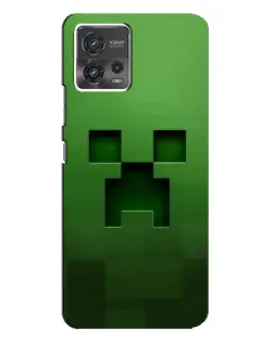 Чехол для Motorola MOTO G72 с картинкой «Крипер микро-дизайн»
