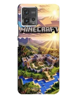 Чехол для Motorola MOTO G72 с картинкой «Minecraft панорама»