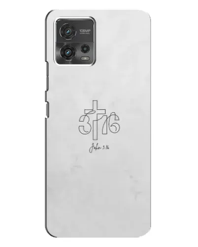 Чехол для Motorola MOTO G72 с картинкой «Иоанна 3:16 Крест»