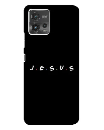 Чехол для Motorola MOTO G72 с картинкой «Точки веры J.E.S.U.S.»