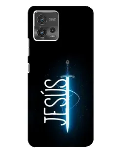 Чехол для Motorola MOTO G72 с картинкой «Меч Духа Jesus»