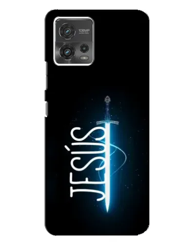 Чехол для Motorola MOTO G72 с картинкой «Меч Духа Jesus»