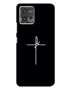 Чехол для Motorola MOTO G72 с картинкой «Тонкий крест»