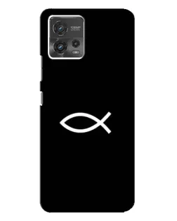 Чехол для Motorola MOTO G72 с картинкой «Символ рыбы Jesus»
