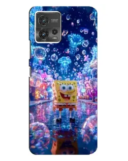Чехол для Motorola MOTO G72 с картинкой «Неоновый океан»